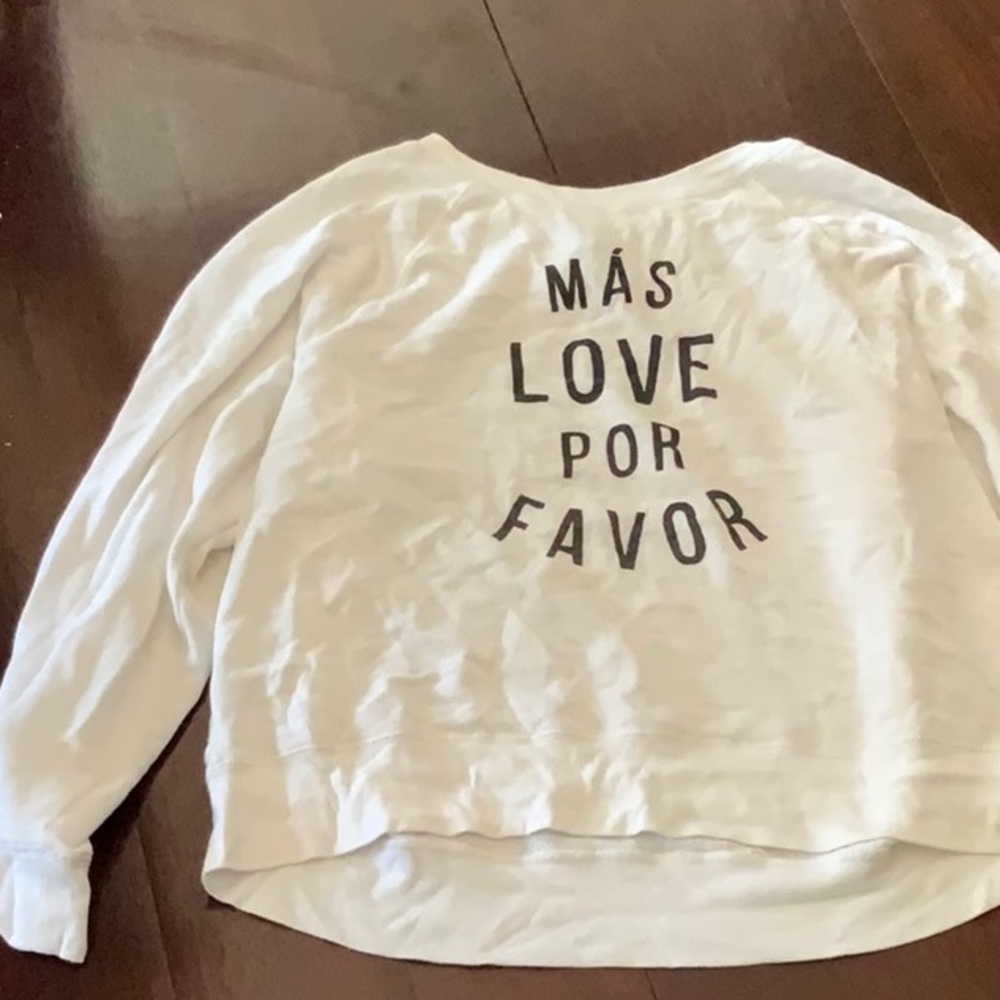 White graphic sweatshirt
